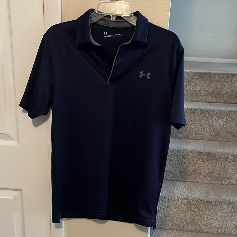 Under Armour Blue Loose Fit Performance Polo Shirt